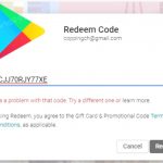 How to fix Google play gift card error