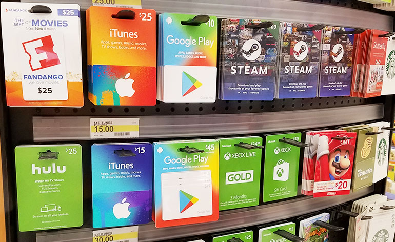 technology gift cards