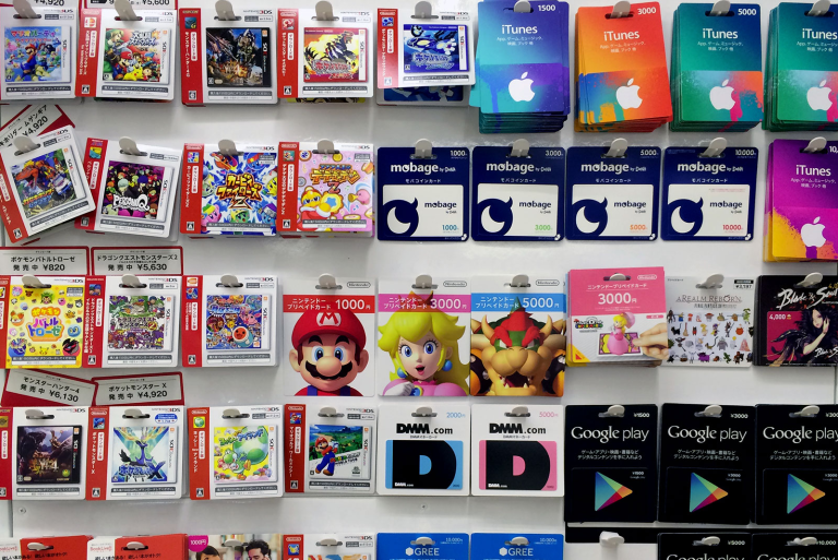 Types of Gift cards in Japan