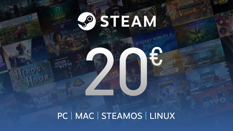 steam gift card 20 euros